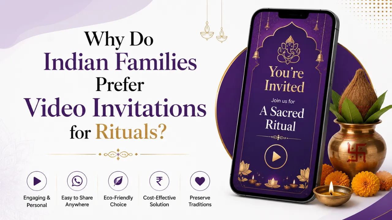 Why Do Indian Families Prefer Video Invitations for Rituals?